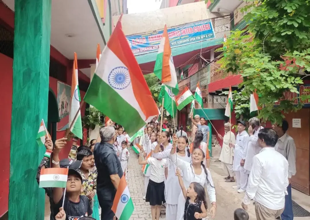 Independence Day Prabhat Pheri at Anamika Inter College, Loni